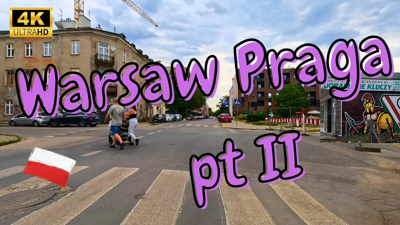 🇵🇱  Warsaw Praga Cycling City Tour 4K part II | Warszawa Praga Rowerem 🚲
