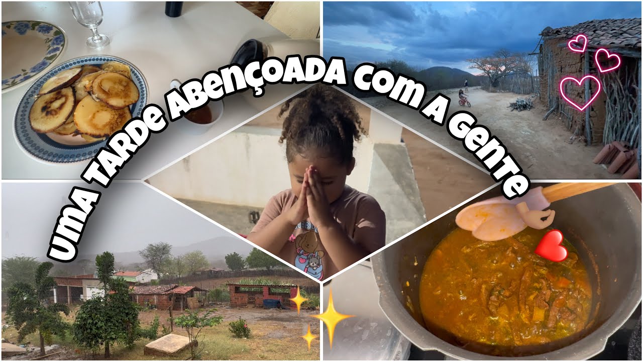Café da tarde|| Almoço e muita chuva 🌧️ 🙌🏼