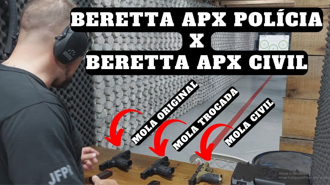 3 Berettas APX que parecem iguais mais não são! Teste tiro com APX licitação e APX mercado civil!