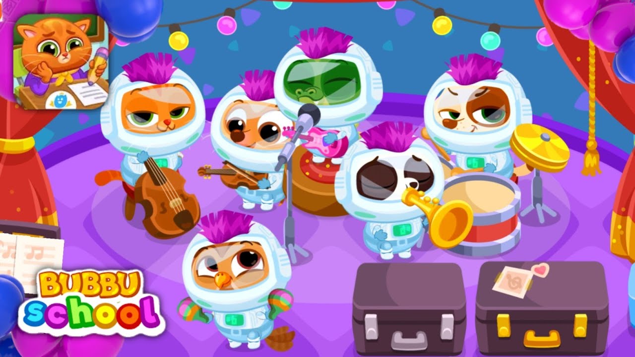 Bubbu School 😍 Let's Sing a Song With Astronaut Band 😂👩‍🚀🎊