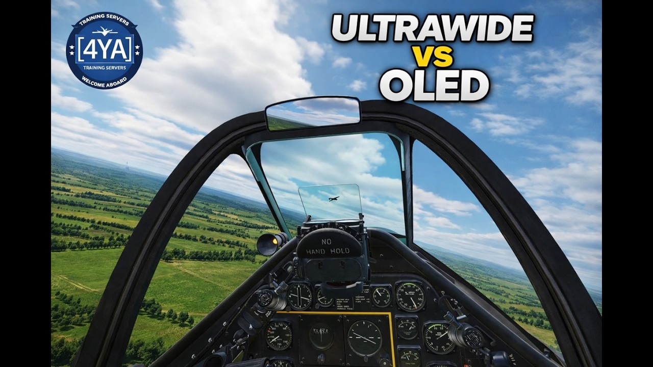 Pimax Crystal Super Ultrawide vs Micro-OLED for DCS Dogfighting + Facial Interface FOV Test