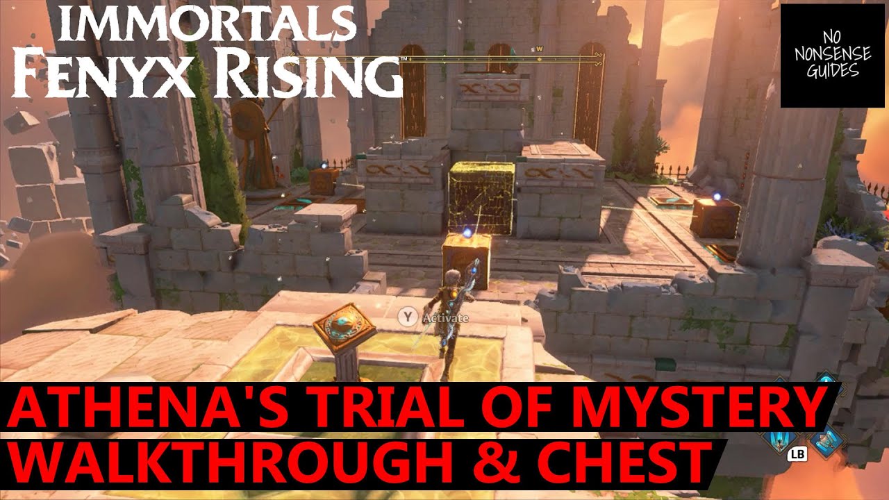 Immortals Fenyx Rising Athena's Trial of Mystery Walkthrough & Chest Location - A New God DLC