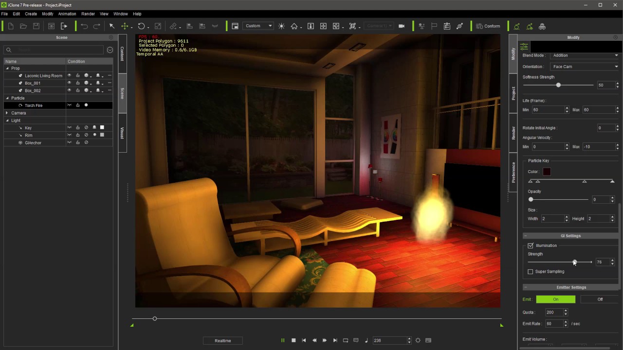 First Look iClone 7 - Global Illumination