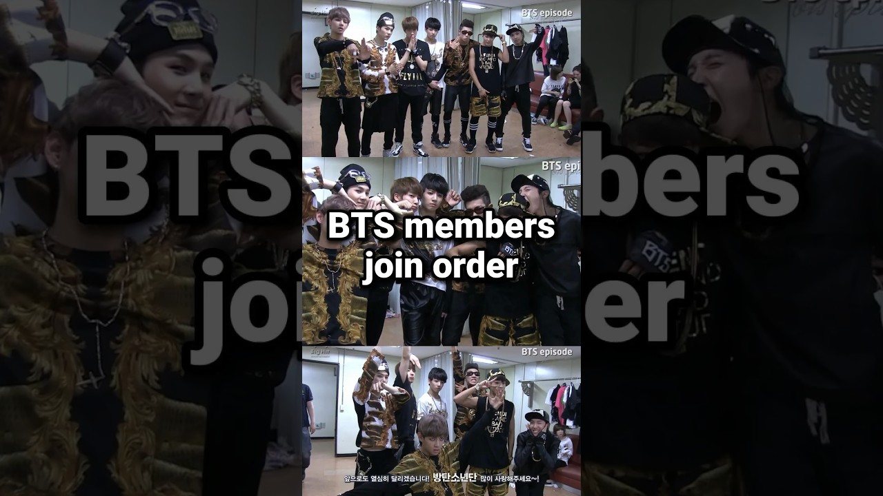 a quick guide to the BTS members join order | presented by PPC 🕊
