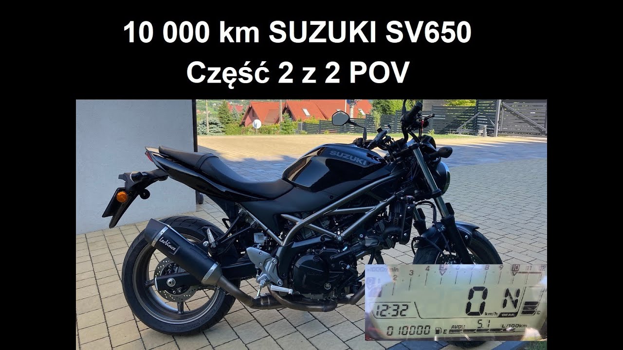 10000km SV650 cz. 2z2 recenzja podczas jazdy POV [2023]