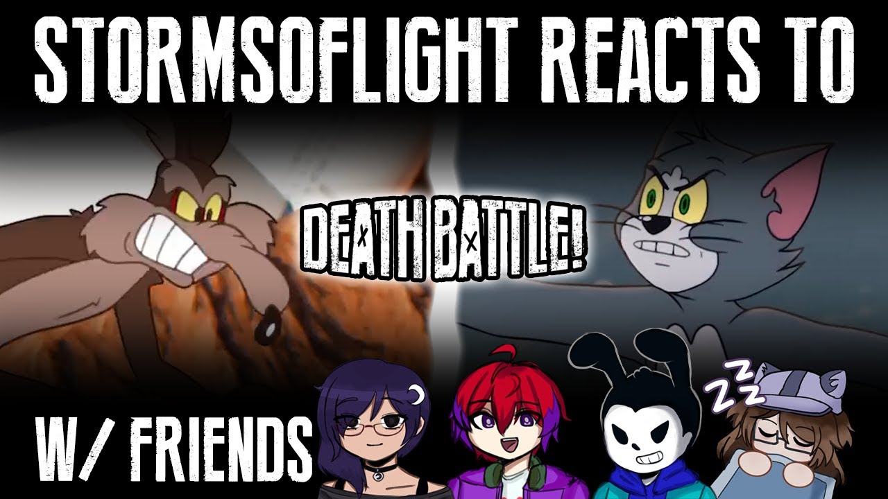 StormsOfLight Reacts to Wile E. Coyote VS Tom Cat | DEATH BATTLE (w/ friends)