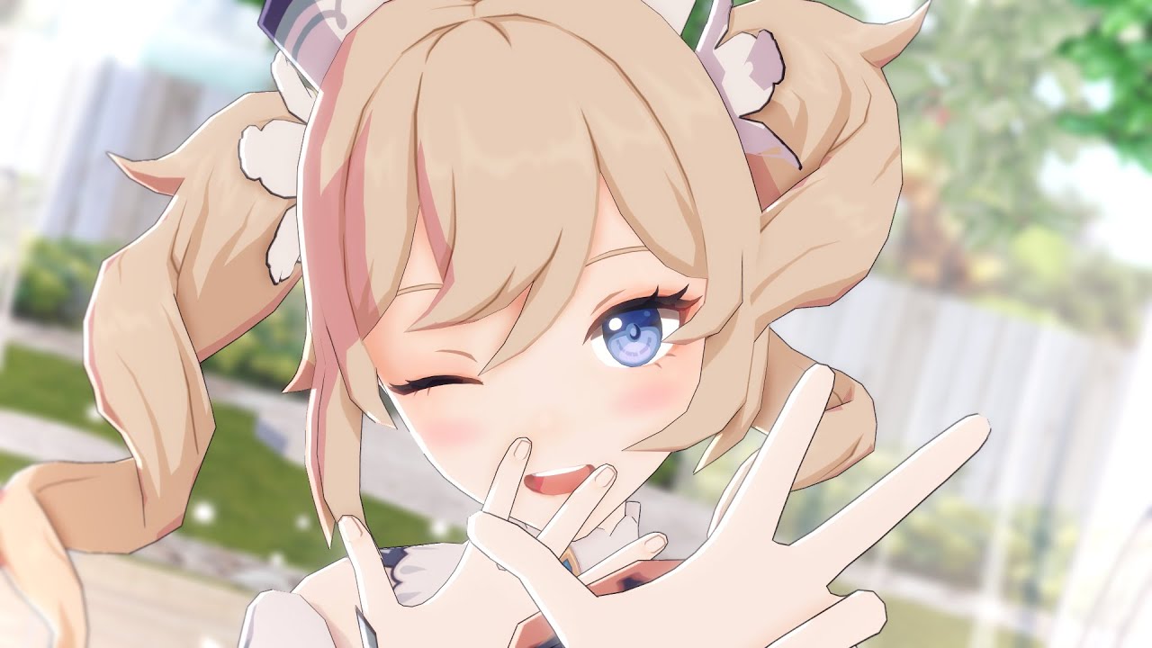 【原神MMD】バーバラで Booo!【4K】