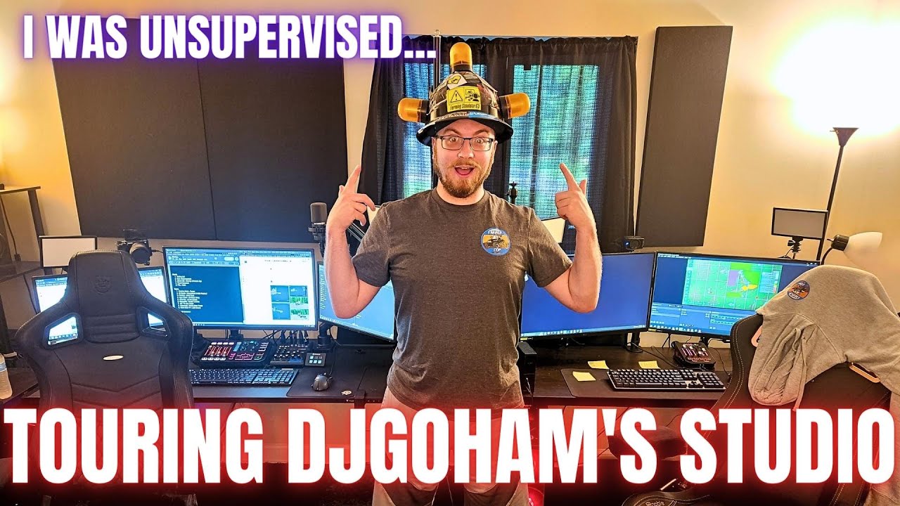 I TOURED DJGOHAM'S STUDIO!! - (I Was Left Unsupervised...)
