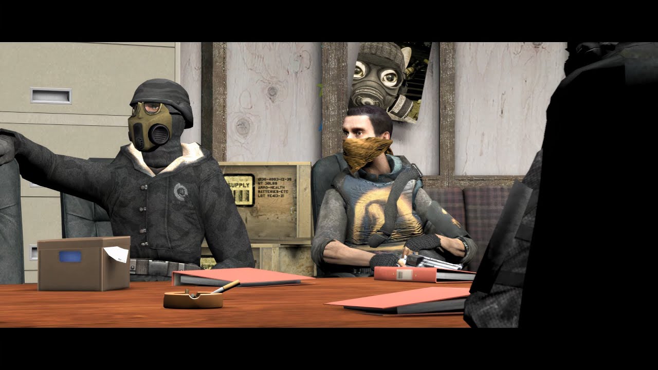 [SFM] Pb // Офицеры Сопротивления —  сцена с оружием