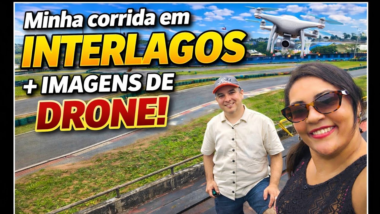 💯Contratei uma filmagem de Drone na minha corrida em Interlagos... Ficou top 