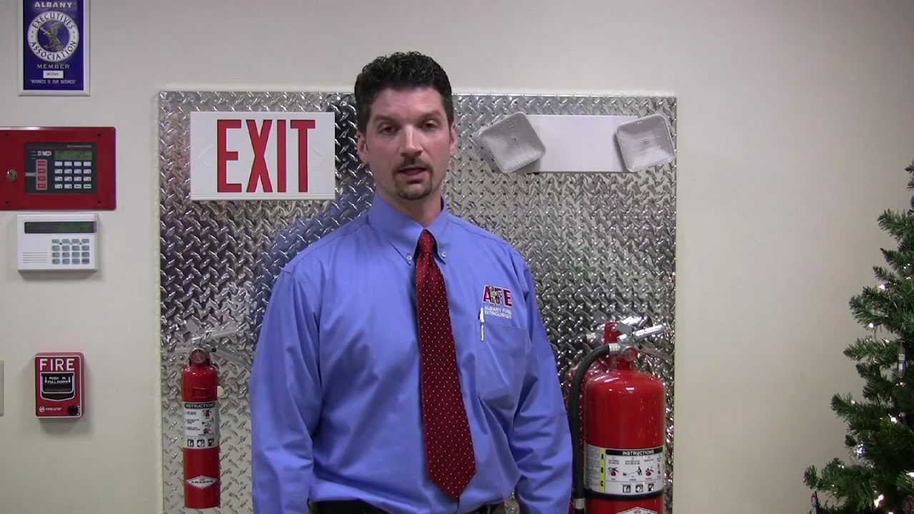 Monthly Inspection - Emergency Lights & Exit Signs. Albany Fire Extinguisher