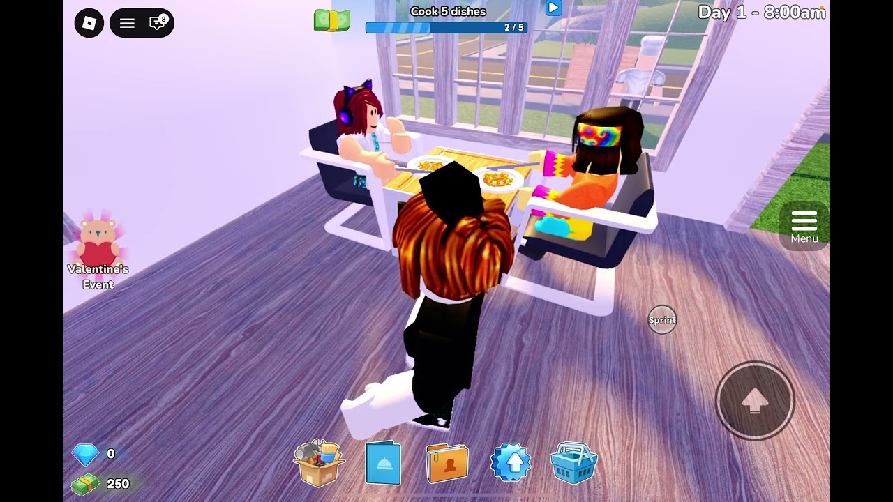 Cat in restaurant tycoon 3 Roblox Starbucks