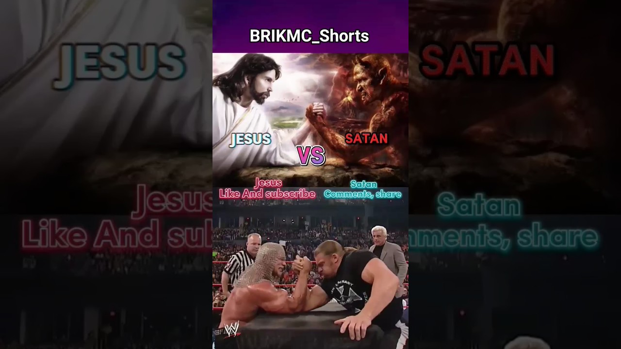 Jes&uacute;s Vs Satan#jesus#wwe#satan#viral#shorts