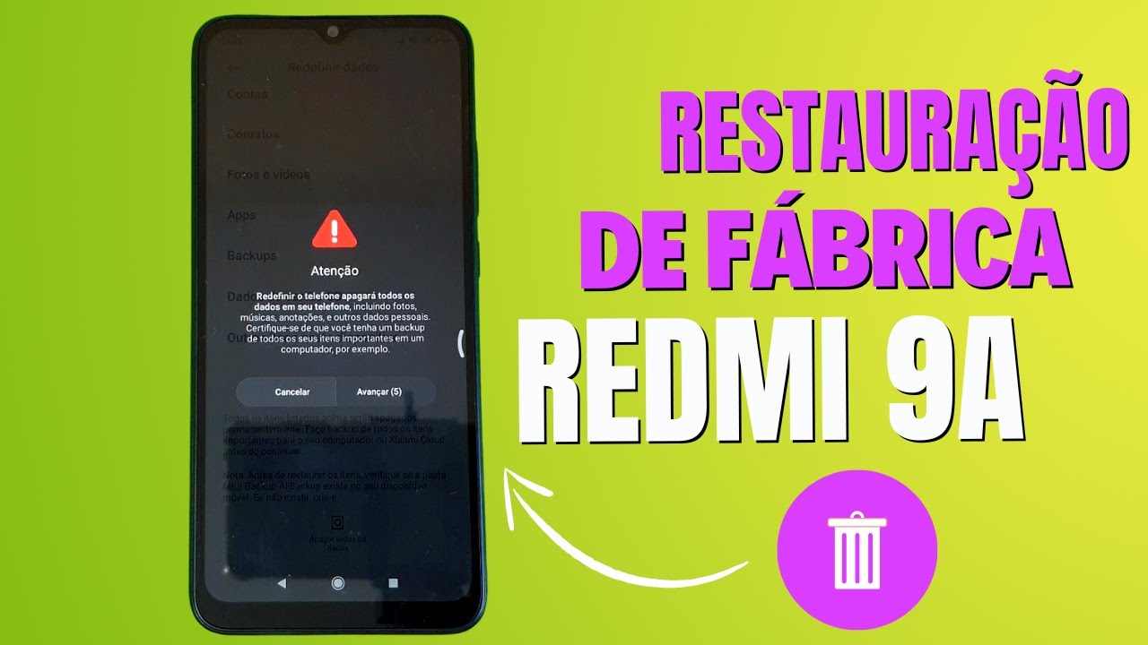 COMO FAZER A RESTAURAÇÃO DE FÁBRICA NO CELULAR XIAOMI REDMI 9A (GUIA COMPLETO)