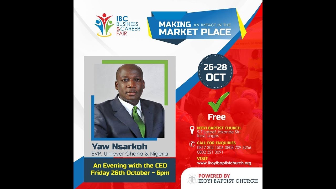 LIVE-STREAM: An Evening With The CEO Yaw Nsarkoh  | Business and Career Fair Day 1