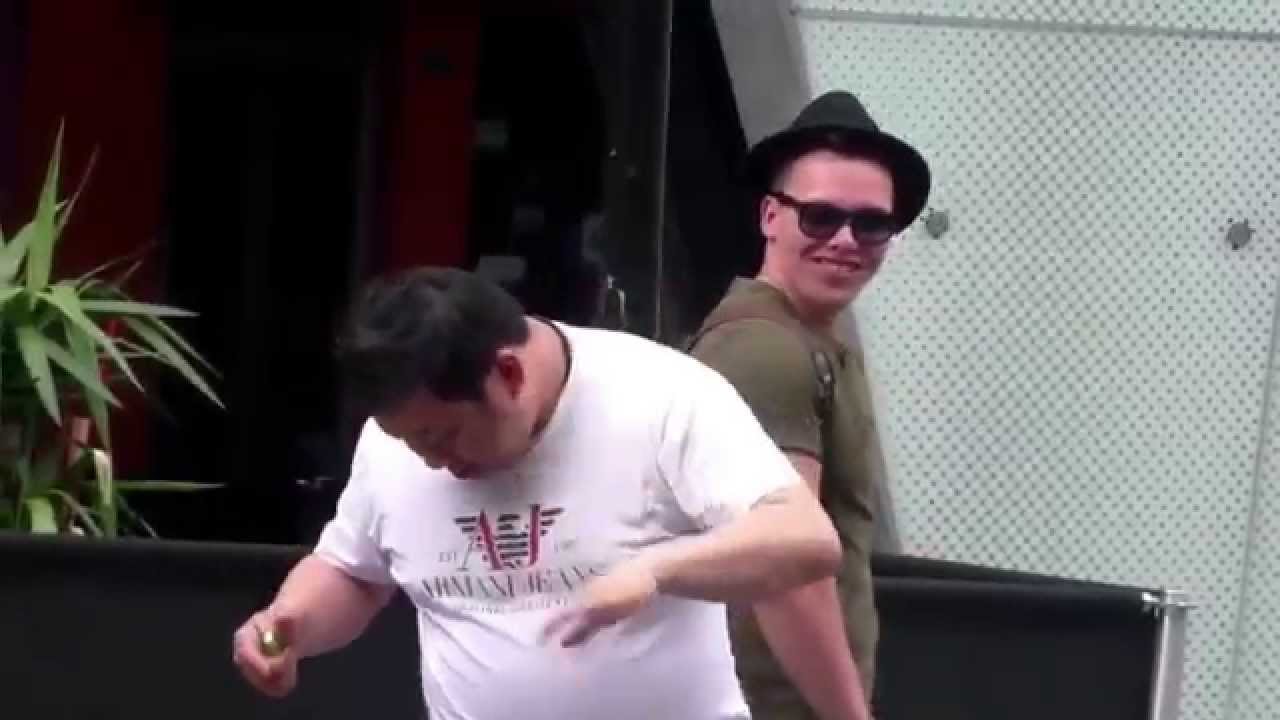 Jack jones Tickling peoples ears prank!