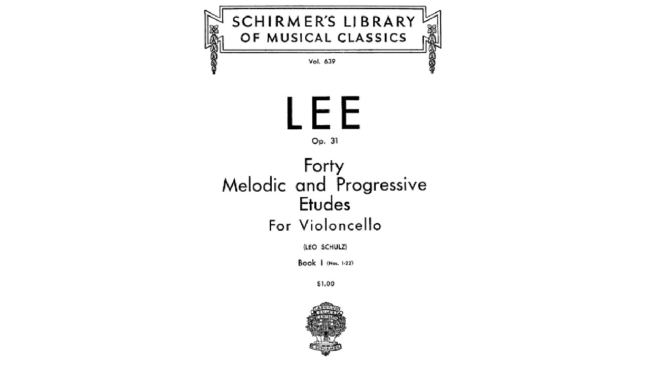 Lee 40 Etudes No. 21 for Cello l James Yoo
