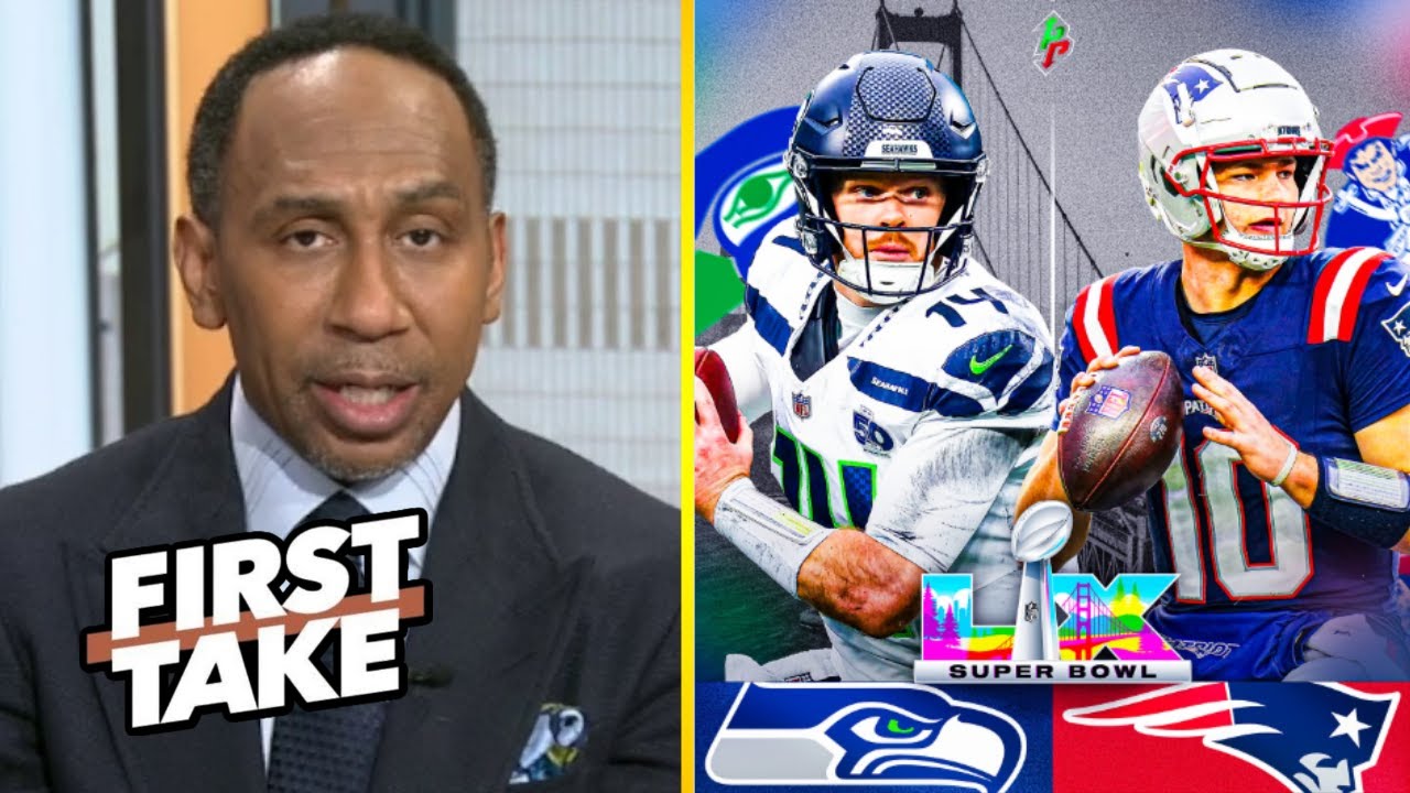 FIRST TAKE | No one can STOP Drake May from winning Super Bowl! - Stephen A. on Patriots vs Seahawks