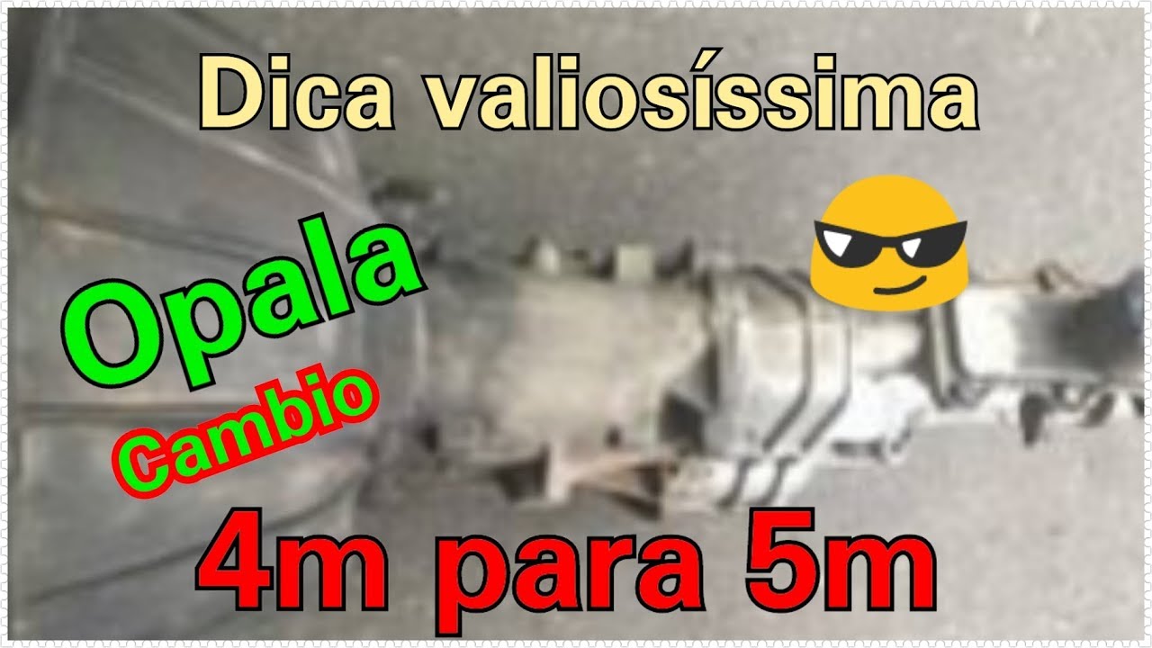 Dica important&iacute;ssima na substitui&ccedil;&atilde;o do cambio 4 Marchas (clek clek) por um 5 Marchas moderno OPALA