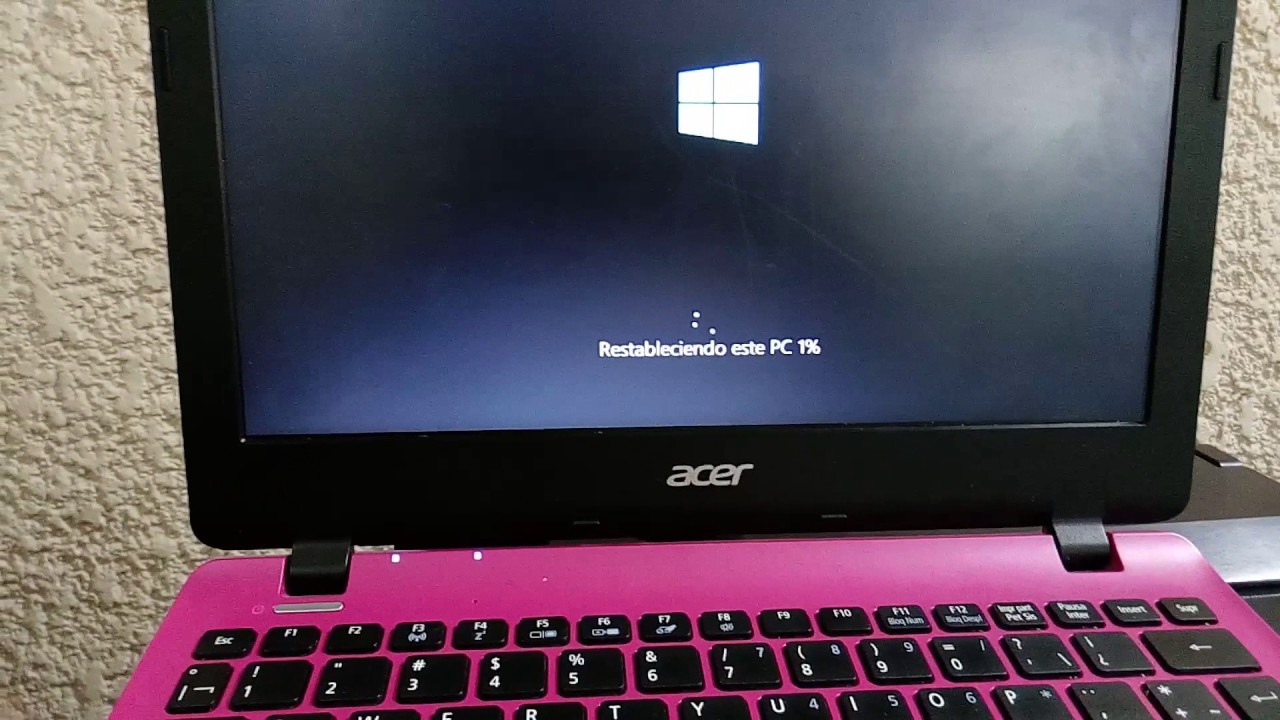 Formatear Netbook ACER E3-112M-C7L6 (RECOVERY)