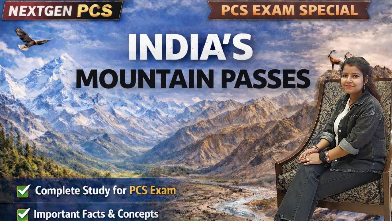 Lecture -7 | उत्तर भारत के प्रमुख दर्रे |भारत का भूगोल | PCS Geography (Hindi Medium) | PCS Special