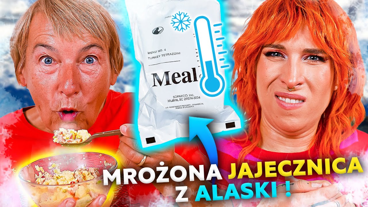 CO JEDZĄ ŻOŁNIERZE na ALASCE? 😱 test wojskowych racji żywnościowych MRE z mamą! Agnieszka Grzelak