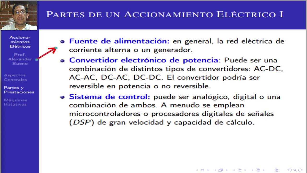 Accionamiento Eléctricos: Partes y Prestaciones