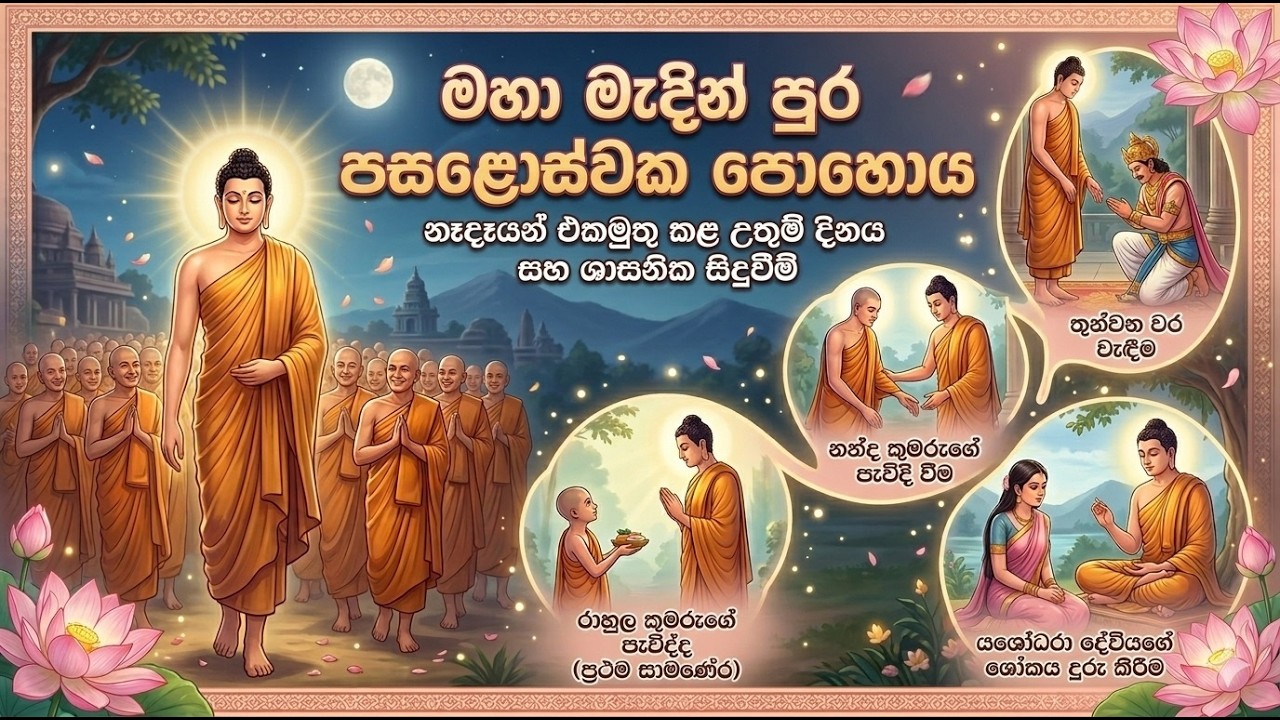ශාසන ඉතිහාසයේ සංවේදී දිනය | මැදින් පොහොයේ වටිනාකම