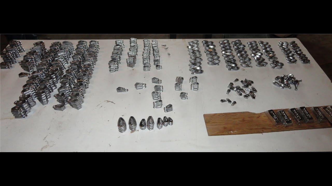 DIY How to make your own Lead fishing sinkers from scrap