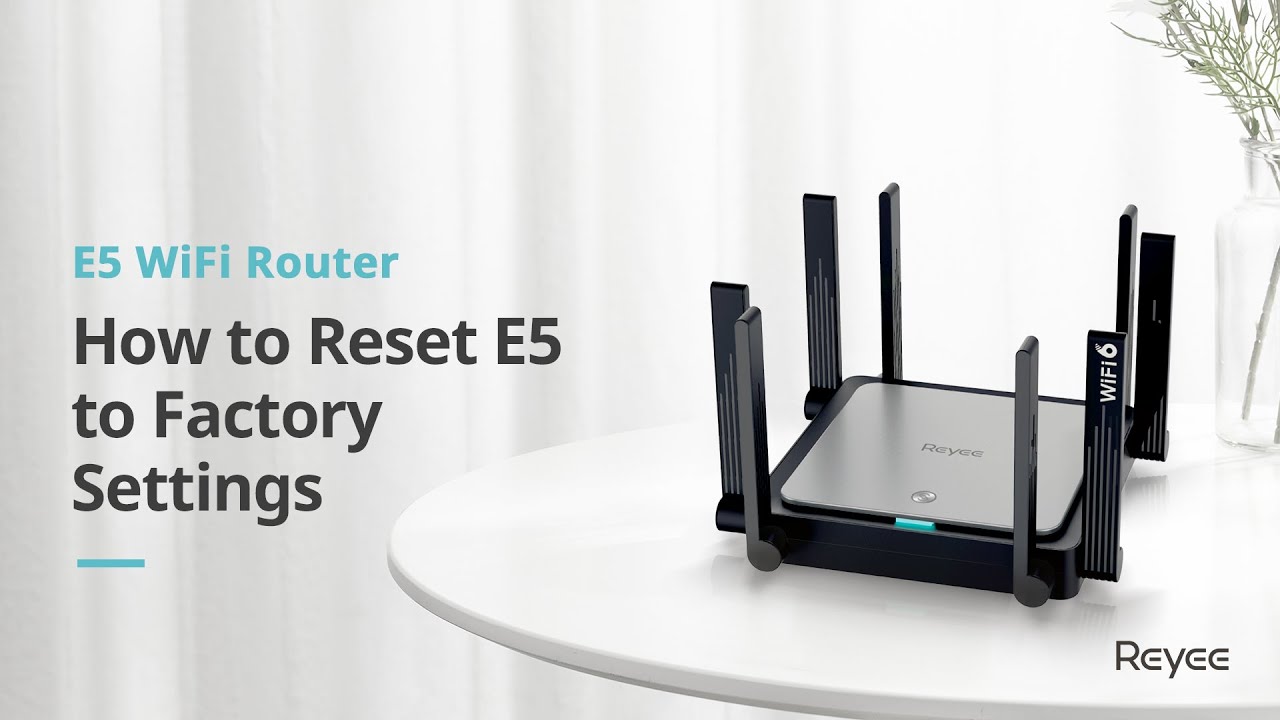 Reyee E5 Wi-Fi Router | How to Reset the Router to Factory Settings
