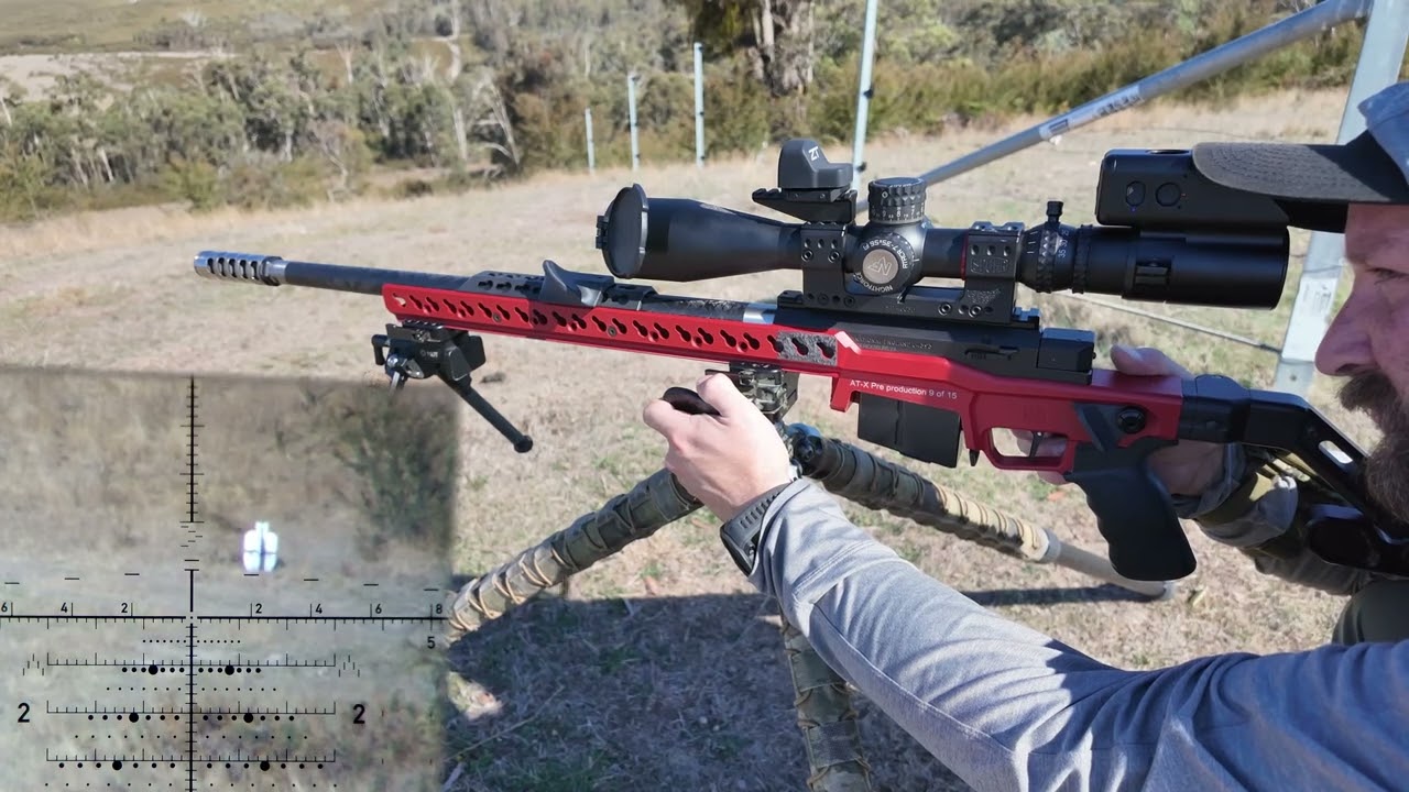 Accuracy International with Chad muzzle brake through the scope cam