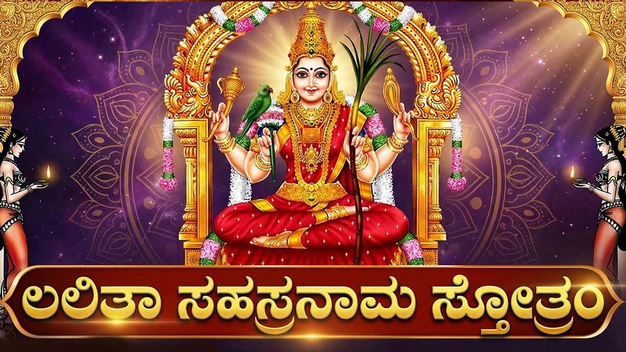 ಶ್ರೀ ಲಲಿತಾ ಸಹಸ್ರನಾಮ ಸ್ತೋತ್ರಮ್ | 108 Names Of Lalitha Devi | Powerful Lalitha Sahasranamam