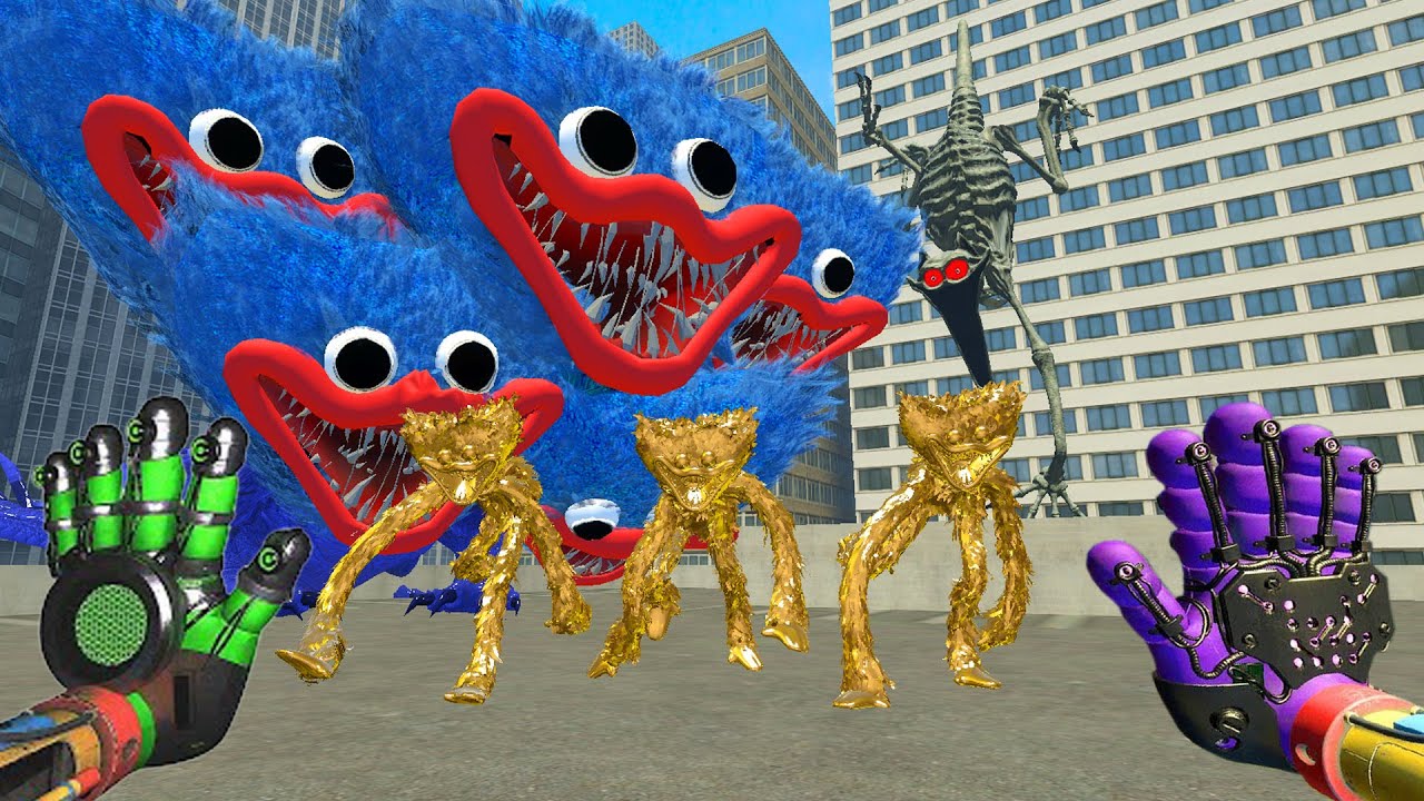 All Huggy from Poppy Playtime are now rivals Part 2 in Garry's Mod.