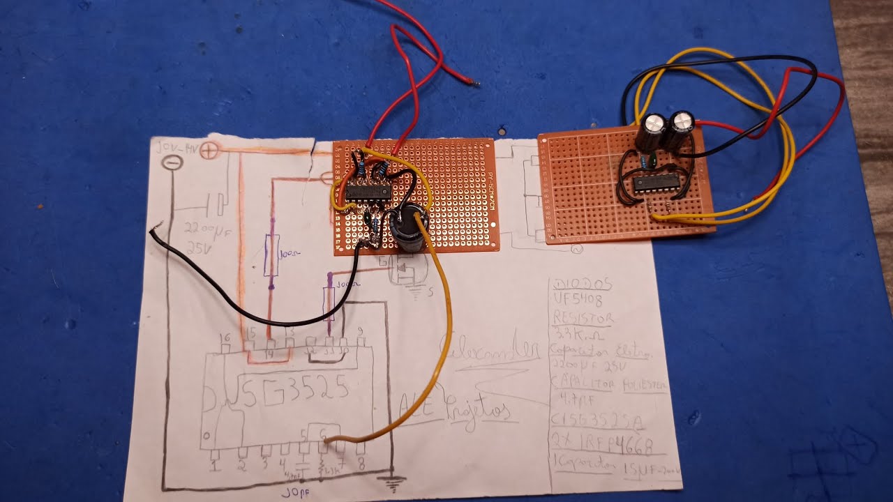 Como Fazer Oscilador com CI SG3525  para Inversor de Trafo de Ferrite - 22 Khz  - Jeito fácil