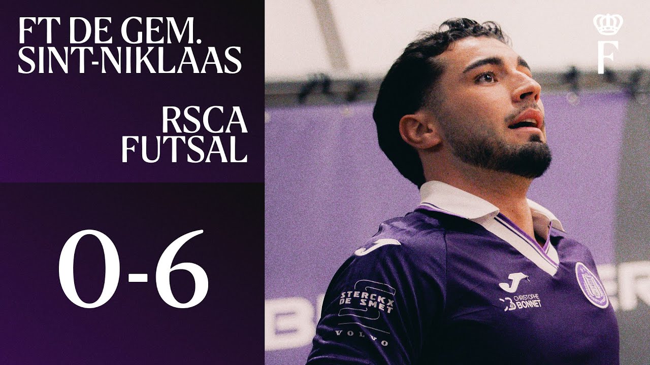 HIGHLIGHTS Belgian Futsal Cup (1/16): FT De Gemeenschap Sint-Niklaas - RSCA Futsal | 2025-2026