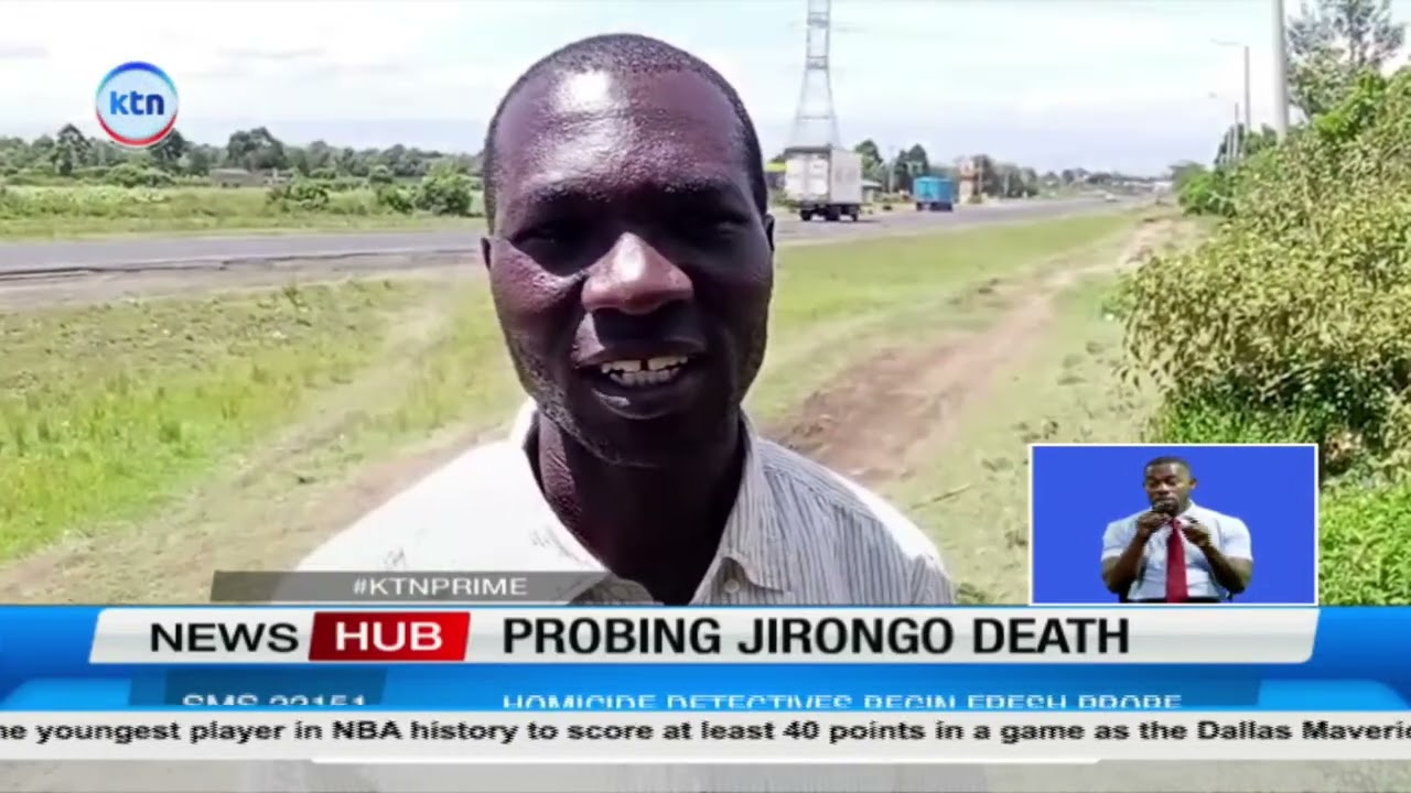 Homicide detecctives begin fresh investigations over the death of Jirongo