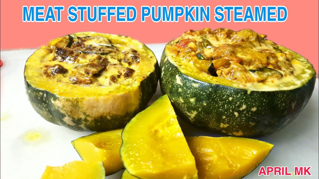 MEAT STUFFED PUMPKIN STEAMED || BABY PUMPKINS