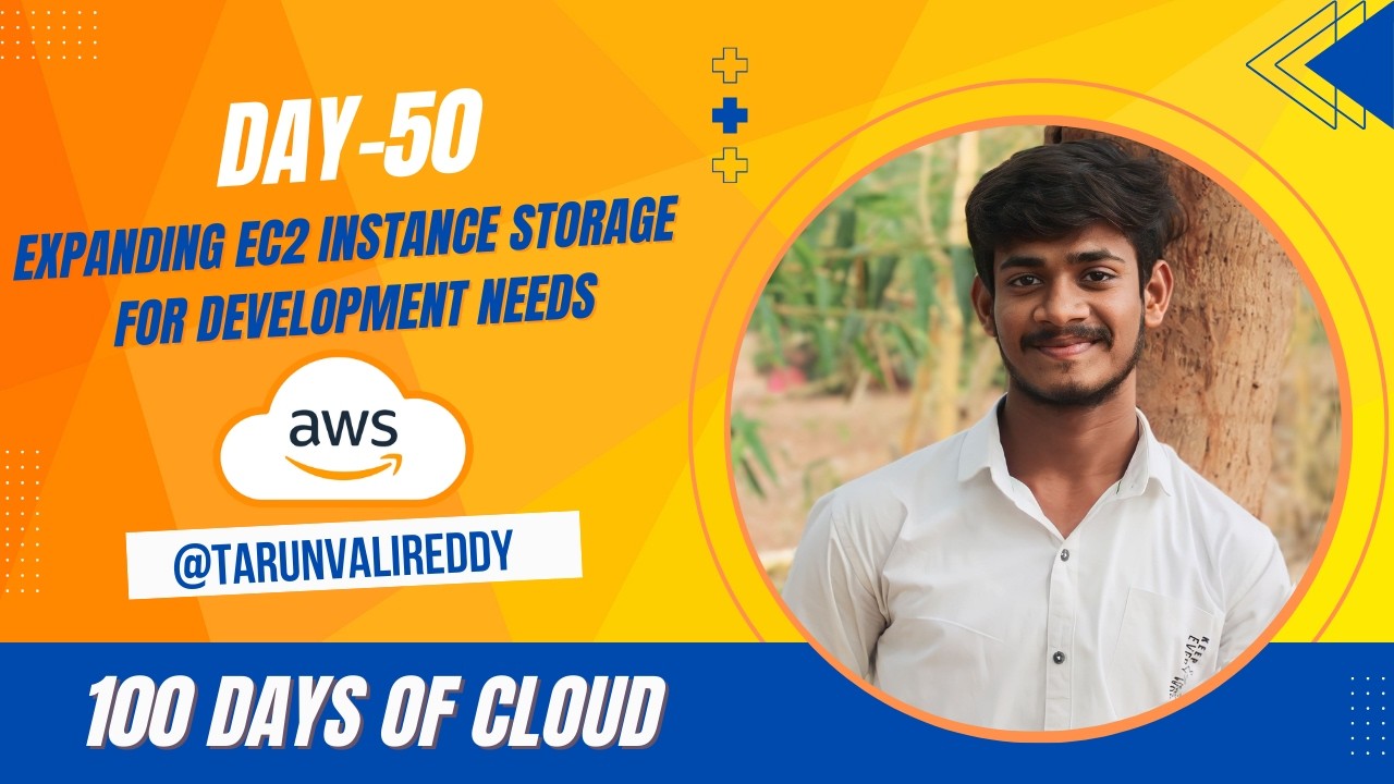 Day 50 : How to extend EBS Volume In EC2 | 100 Days of cloud | KK | Tarun valireddy