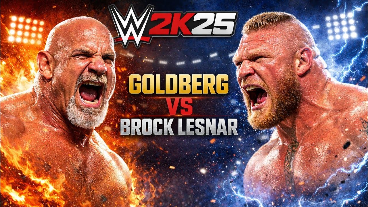WWE 2K25 Goldberg Vs Brock Lesnar - Who Wins?
