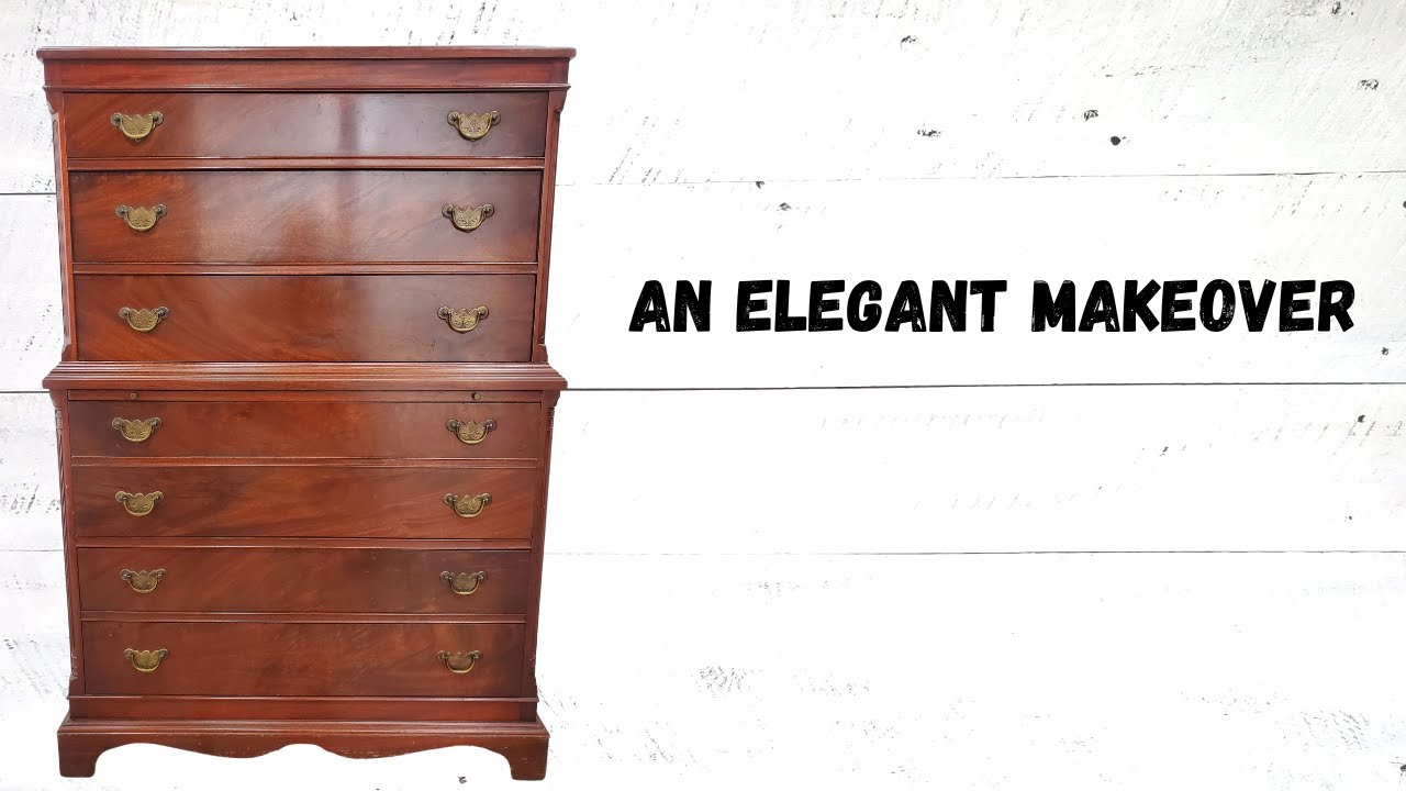 A Vintage Dresser Gets an Elegant Restoration and Makeover // Furniture Flipping