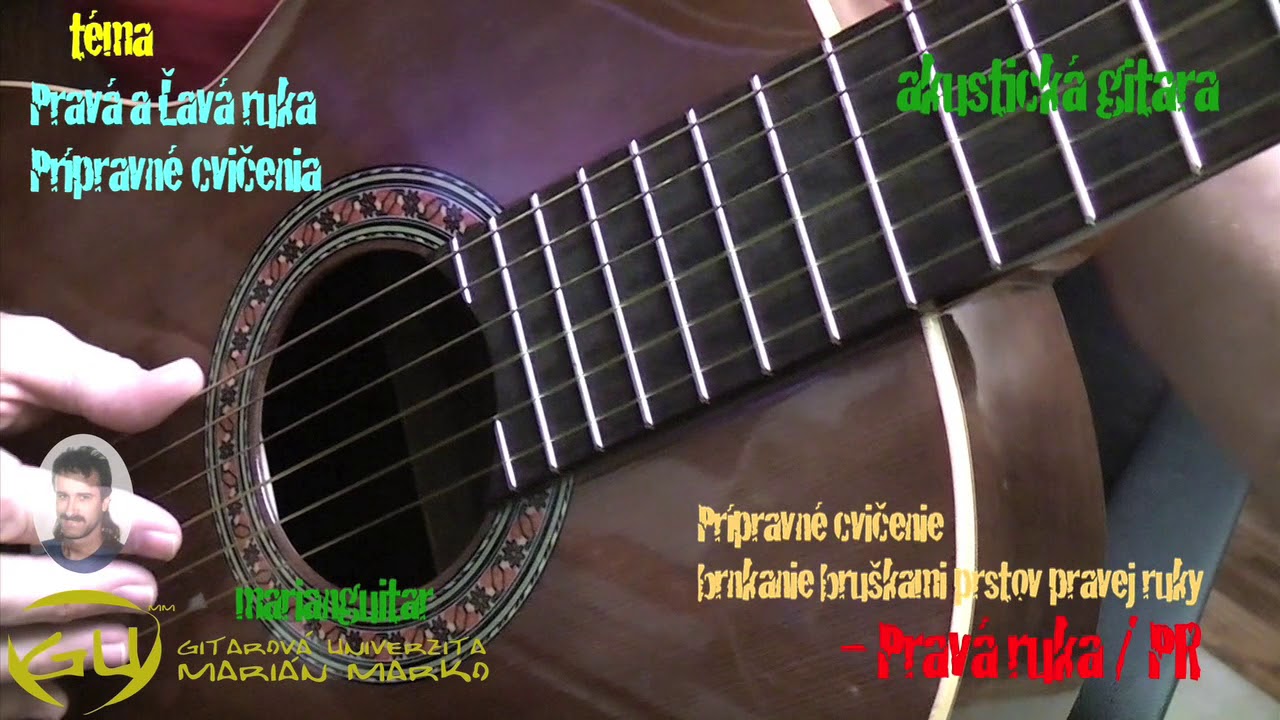 Gitarová Univerzita - Ľavá a Pravá ruka - prípravne cvičenia