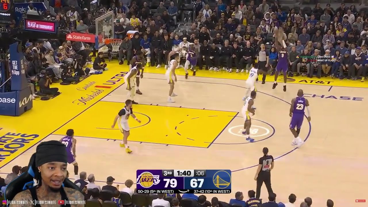 FlightReacts To LAKERS at WARRIORS | FULL GAME HIGHLIGHTS | April 9, 2026!
