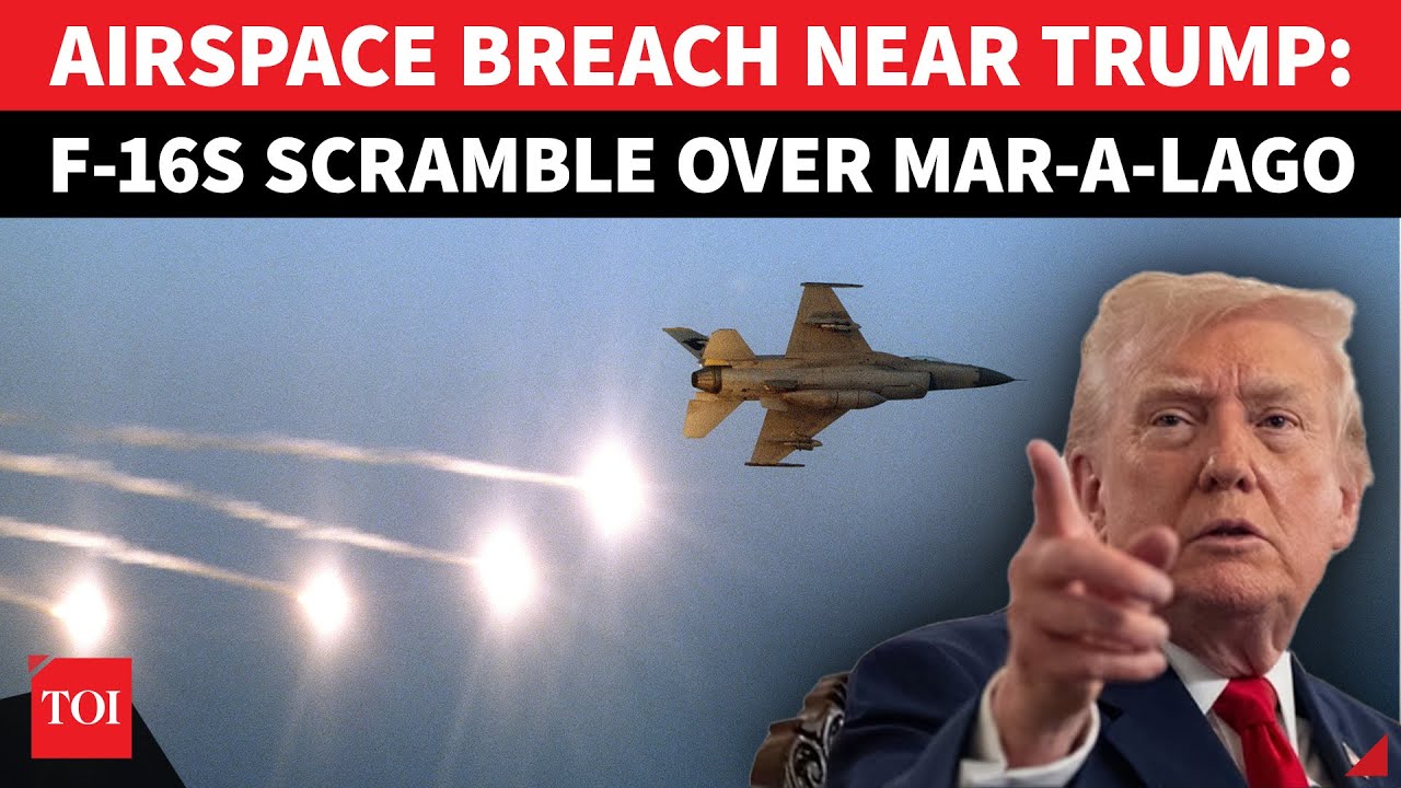 Trump’s No-Fly Zone Breached Again! F-16 Jets Race To Florida Home, Intercept ‘Rogue Aircraft’