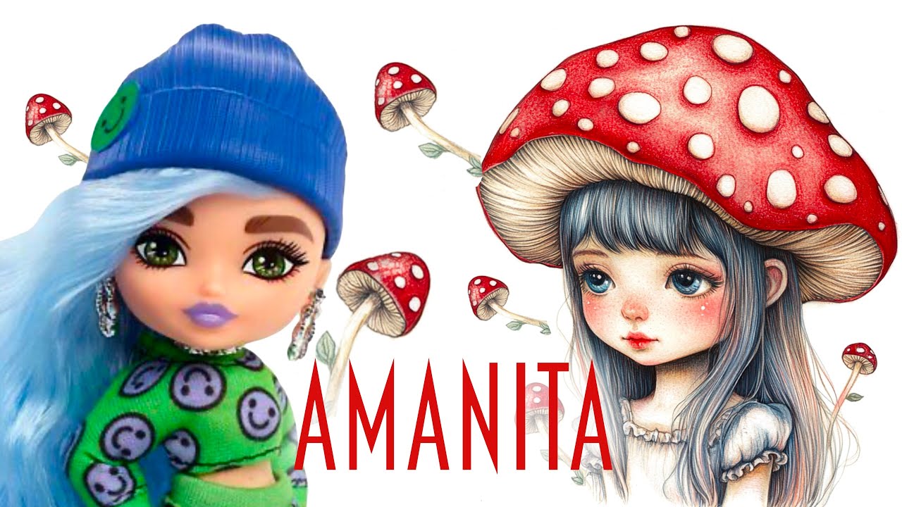 I MADE A TINY AMANITA DOLL / Barbie Doll Makeover by Poppen Atelier