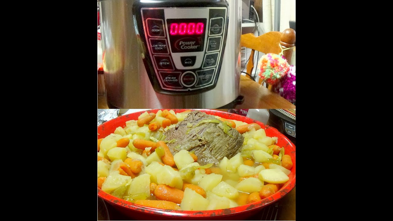 Review of Power Cooker 6 Quart Pressure Cooker with Recipe for Beef Roast