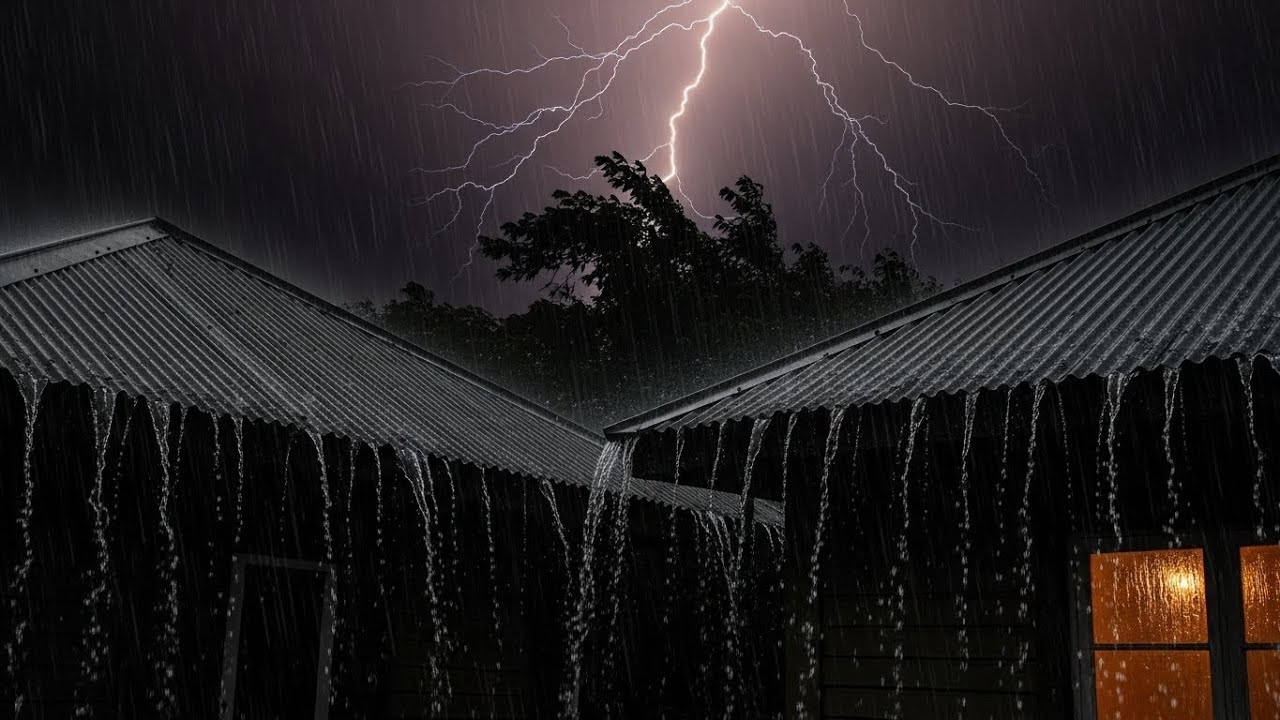 Rainstorm on Tin Roof 🌧️ Sleep, Relax & Calm Your Mind with Natural Rain #29