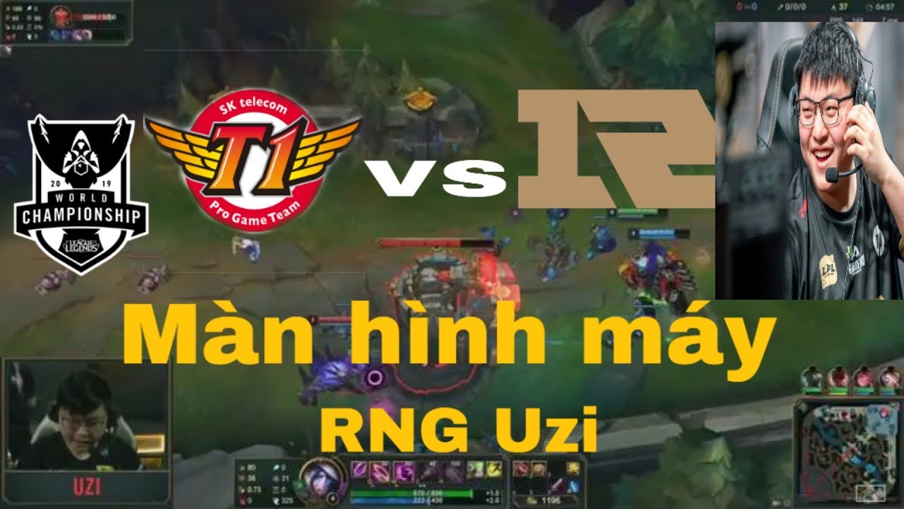 [Proview CKTG 2019] M&agrave;n h&igrave;nh m&aacute;y Uzi đ&aacute;nh Xayah với SKT | SKT vs RNG