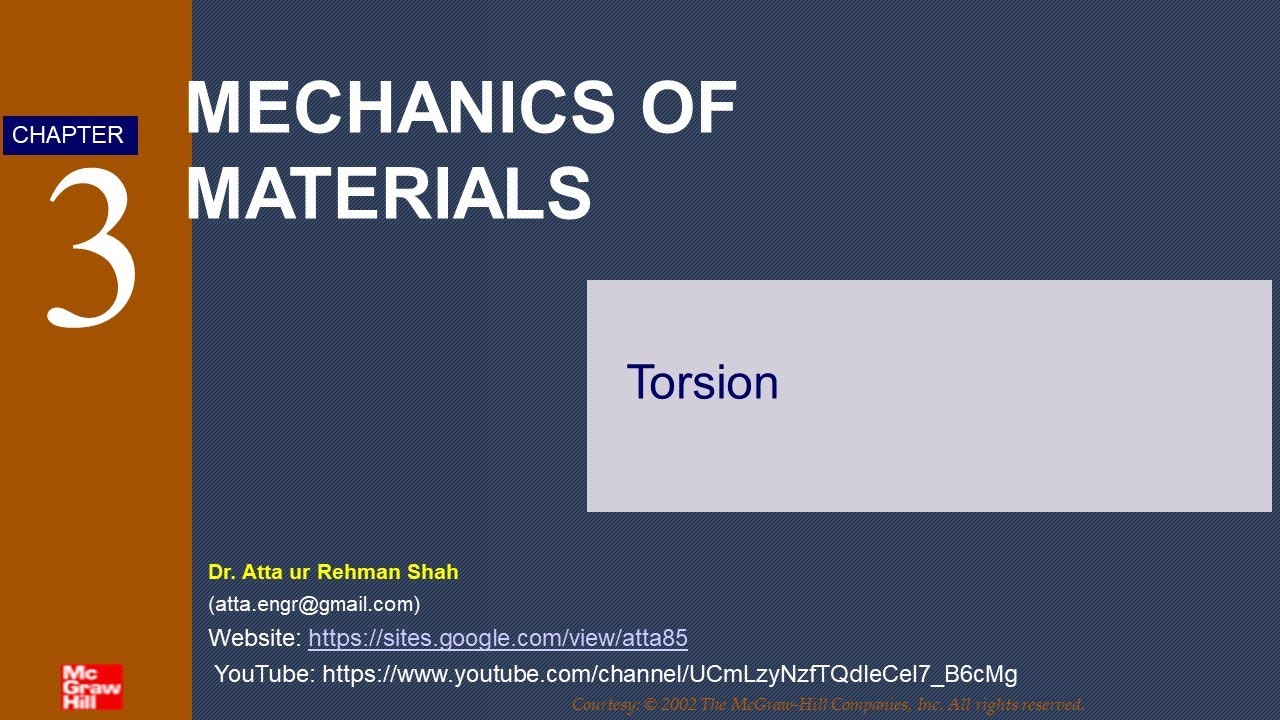 Chapter 3 | Torsion | Mechanics of Materials 7 Edition | Beer, Johnston, DeWolf, Mazurek