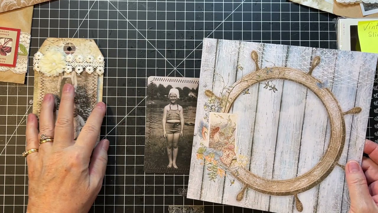 Blue Fern Studios DT - Seaside Cottage - Ephemera Packed Journal! - Part 3