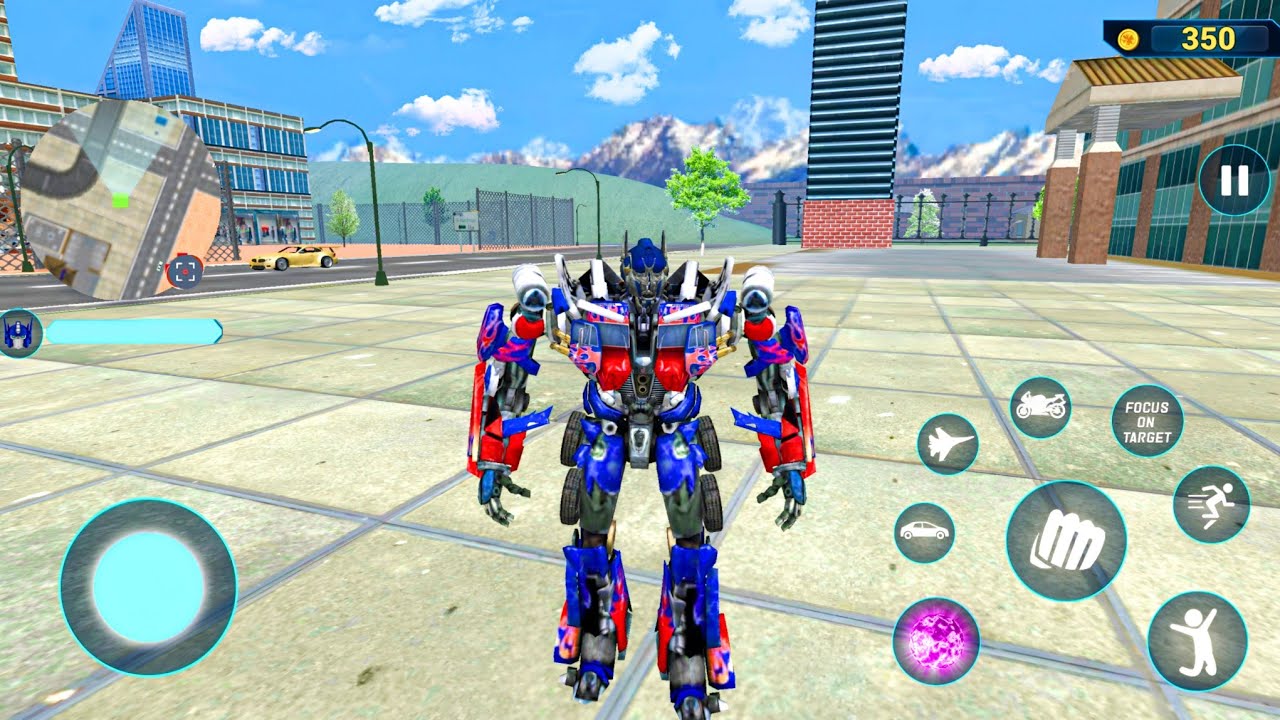 Optimus Prime Robot Jet Car Bike Transformation Game 2020 - Android Gameplay